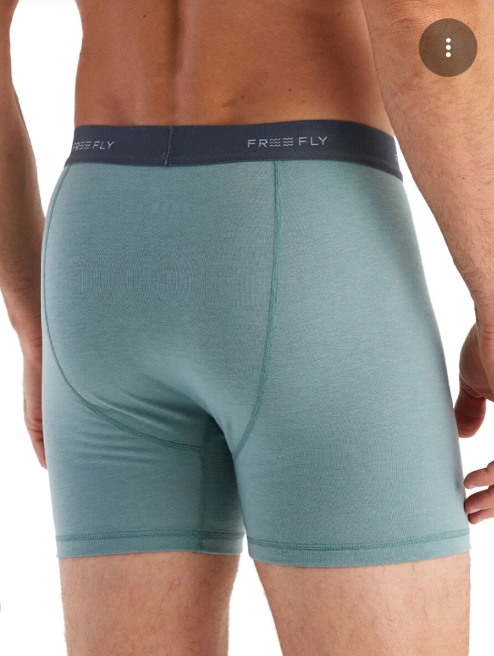 Free Fly Men’s Boxer Briefs — Seafoam Green